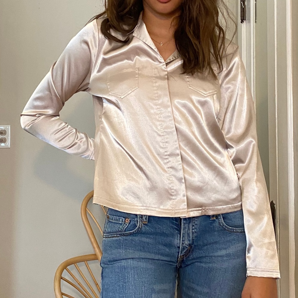 VINTAGE SATIN BLOUSE